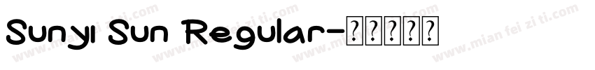 Sunyi Sun Regular字体转换